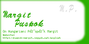 margit puspok business card